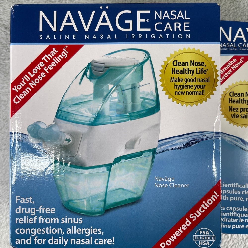 Navage Nasal Irrigation Starter Bundle: Navage Nose Cleaner W/ 30 Salt Pods - Picture 2 of 10